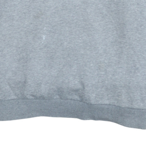 Mens UK Size M adidas Grey 1/2 Zip Sweatshirt