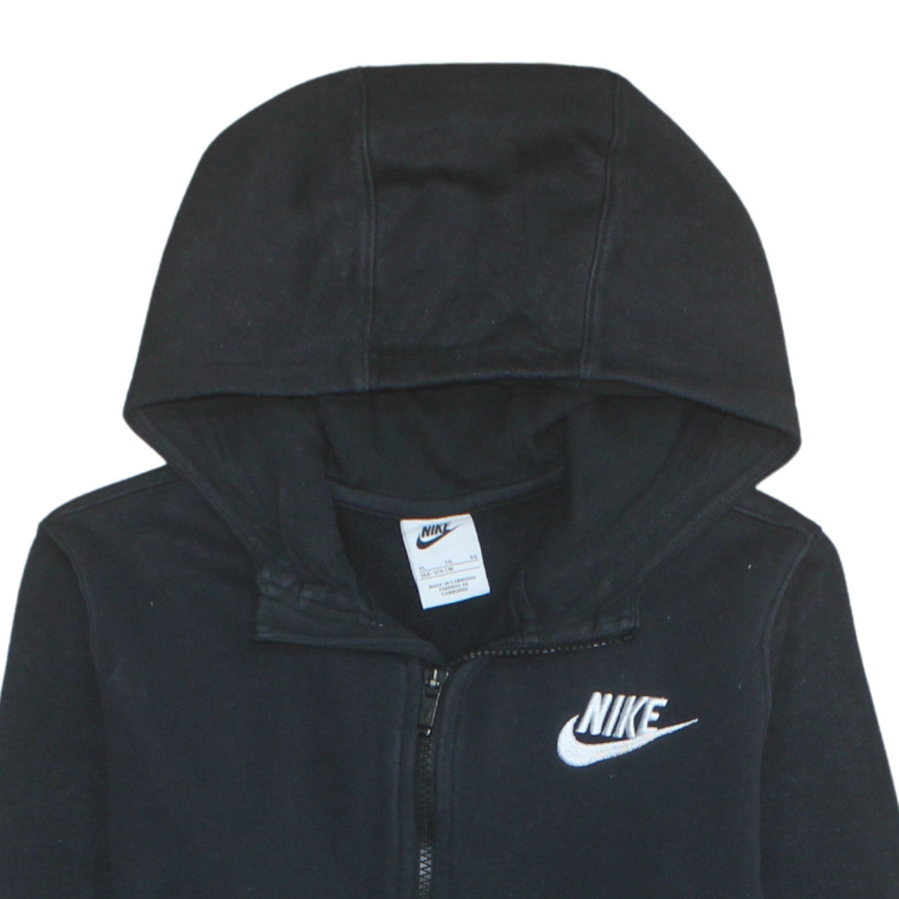 Teens UK Size XL Nike Black Full Zip Hoodie