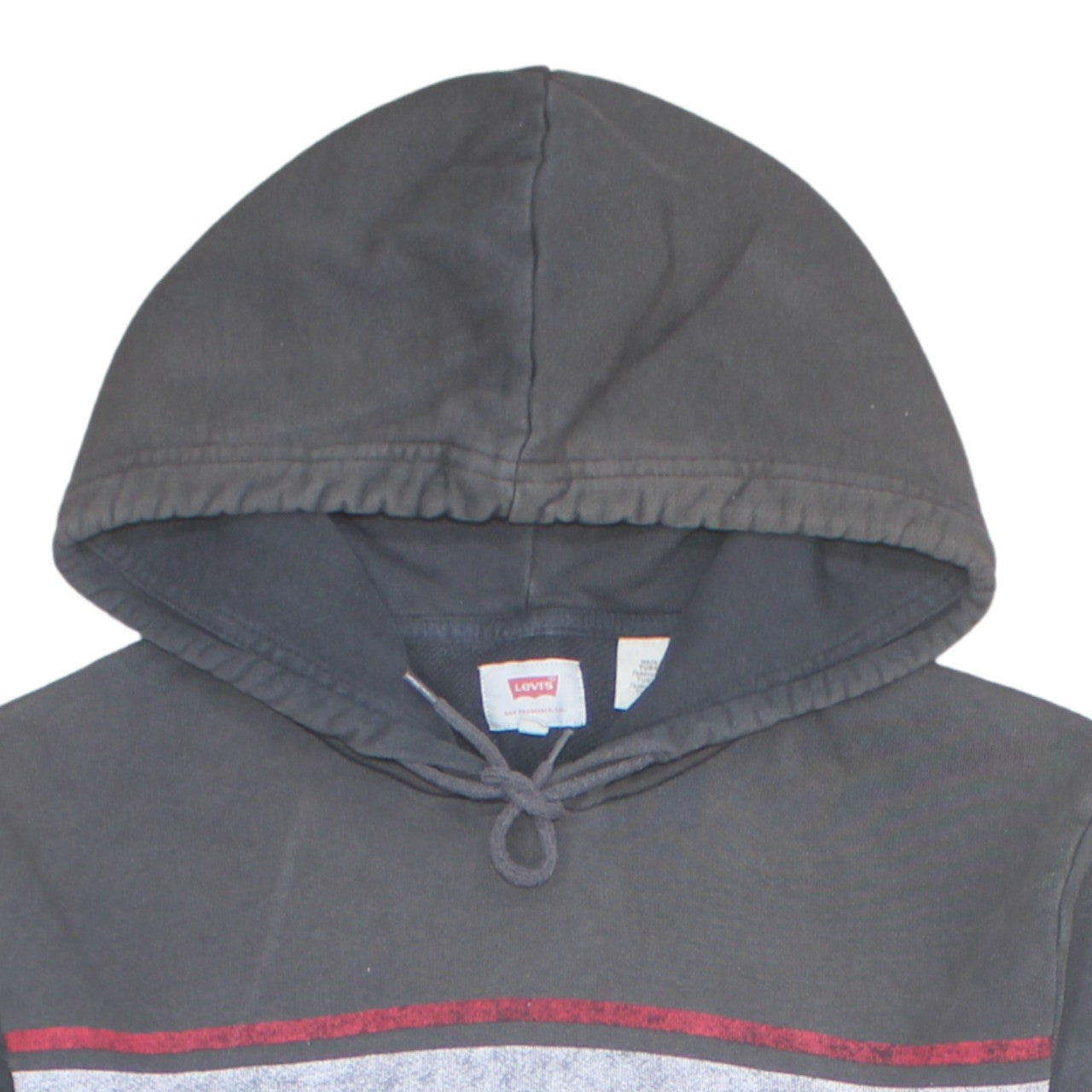 Mens UK Size M Levi's Grey Pullover Hoodie
