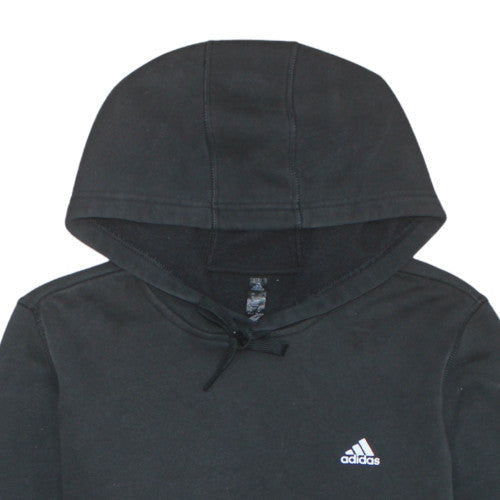 Mens UK Size M Adidas Black Pullover Hoodie