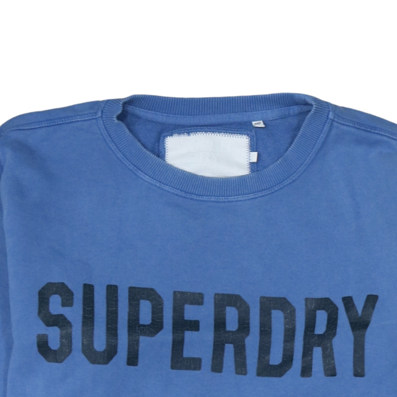 Mens UK Size M Superdry Blue Pullover Sweatshirt