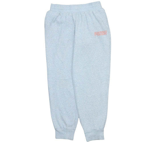 Additional front view of Puma women’s grey fleece sweatpants medium regular fit
