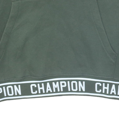Mens UK Size L Champion Green Pullover Hoodie
