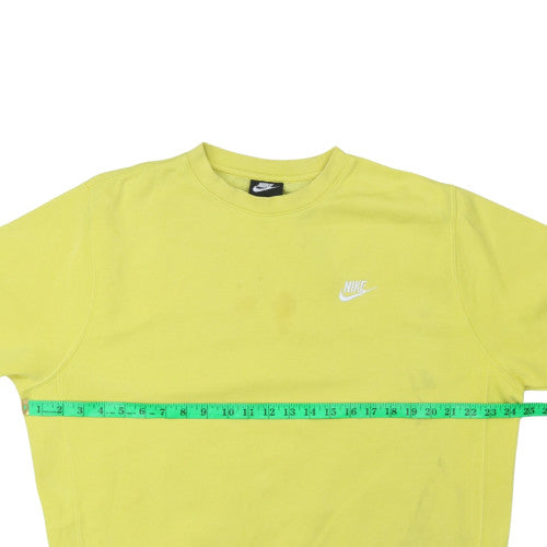 Womens UK Size L Nike Yellow Pullover Sweatshirt