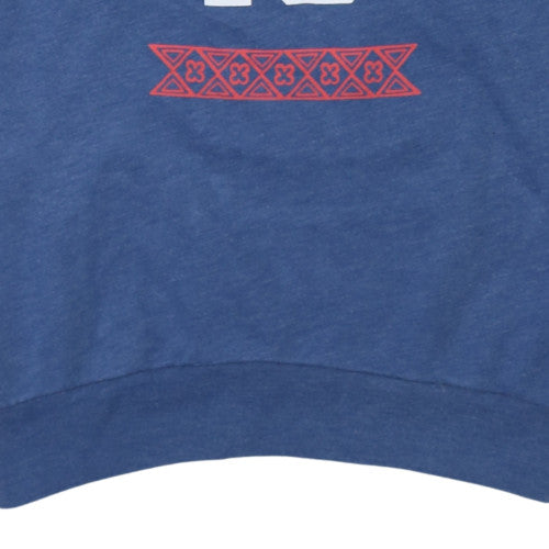 Womens UK Size XS Hollister Blue Pullover Sweatshirt