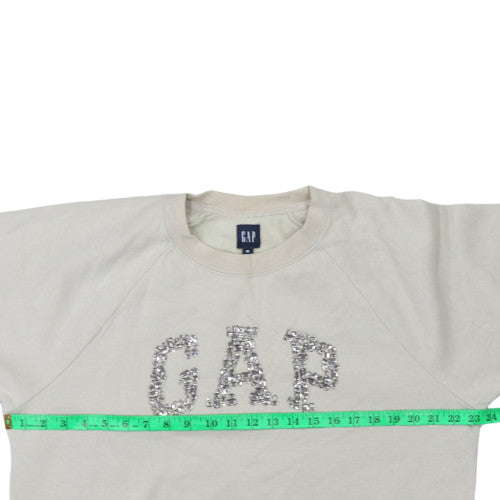Womens UK Size M Gap Beige Pullover Sweatshirt
