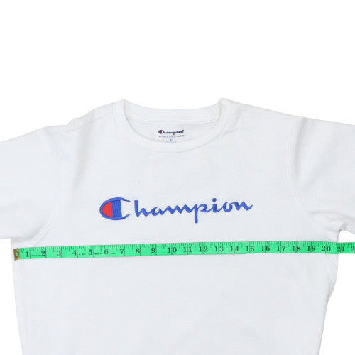 Womens UK Size XL Champion White Pullover Sweatshirt