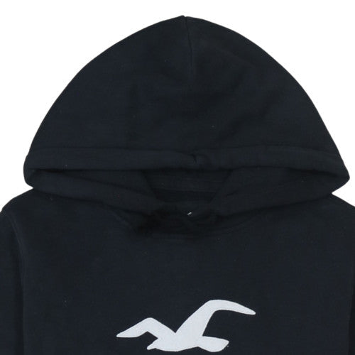 Womens UK Size S Hollister Black Pullover Hoodie