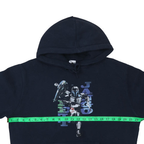 Mens UK Size M Disney Blue Pullover Hoodie