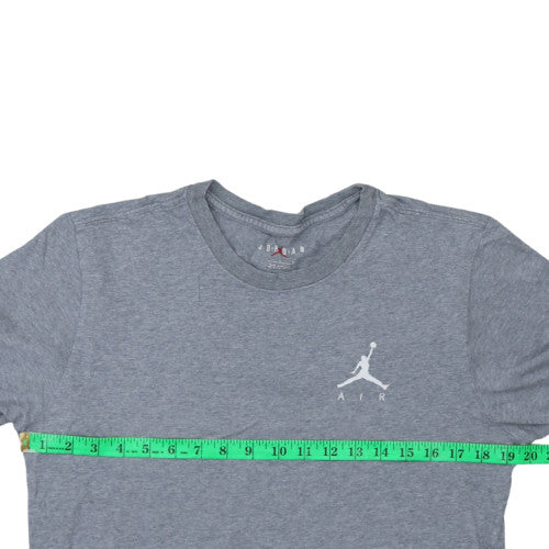 Jordan Air Men's Grey Crew Neck Short Sleeve T-Shirt M