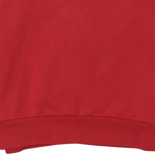Additional view of Adidas boys’ red pullover hoodie 9-10 years cotton blend classic fit
