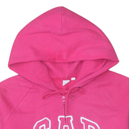 Womens UK Size XL Gap Pink Full Zip Hoodie