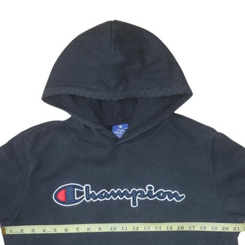 Mens UK Size L Champion Black Pullover Hoodie