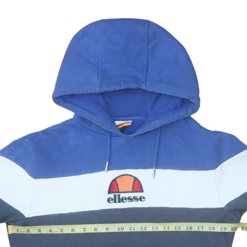 Mens UK Size M ellesse Blue Pullover Hoodie