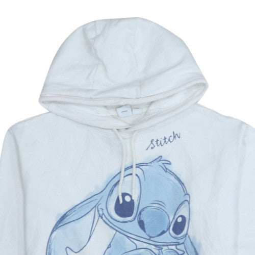 Womens UK Size 10/12 Disney White Pullover Hoodie