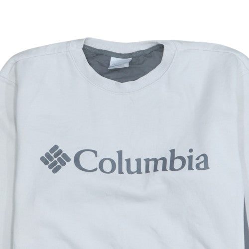 Mens UK Size M Columbia White Pullover Sweatshirt