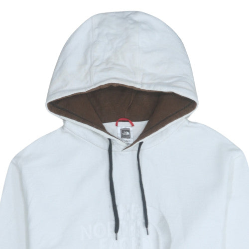 Mens UK Size XL The North Face White Pullover Hoodie