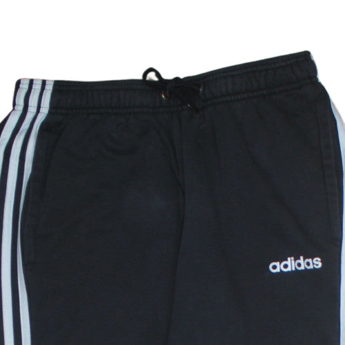 Adidas Women’s Black Jogger Trousers M Elastic Waist Fleece Sportswear
