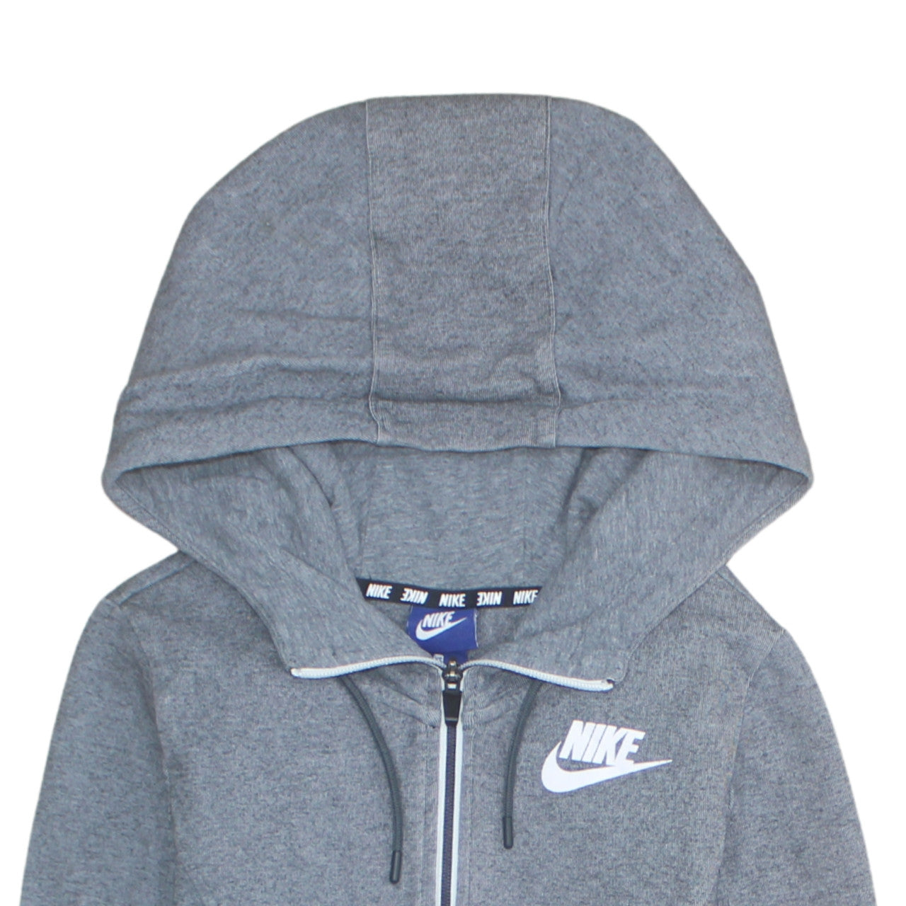 Womens UK Size XS Nike Grey Full Zip Hoodie