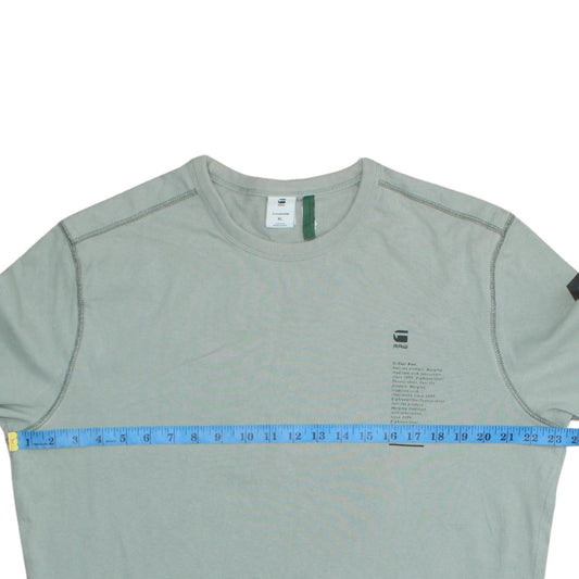 G-Star RAW Men’s Green Long Sleeve Graphic Print T-Shirt XL