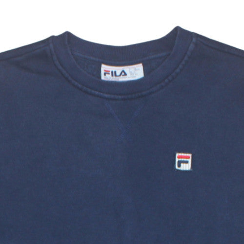 Mens UK Size S FILA Blue Pullover Sweatshirt