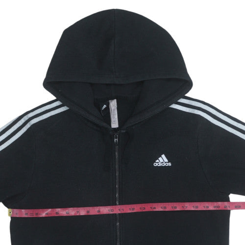 Mens UK Size M Adidas Black Full Zip Hoodie