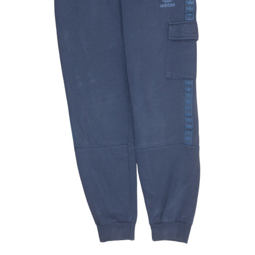 Additional view of adidas boys’ blue cargo jogger sweatpants 11-12 years cotton fleece