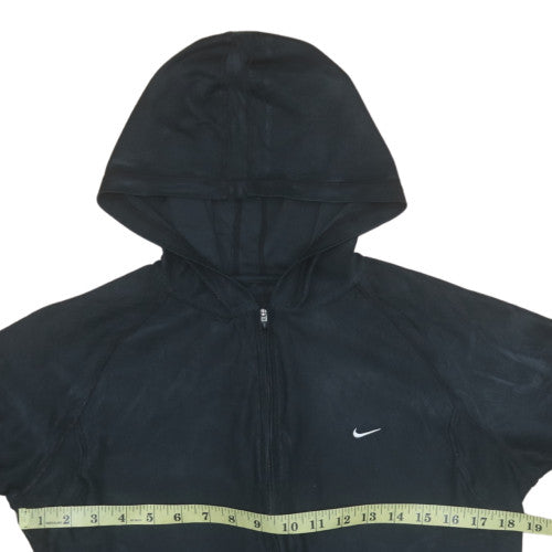 Womens UK Size M Nike Black Full Zip Hoodie