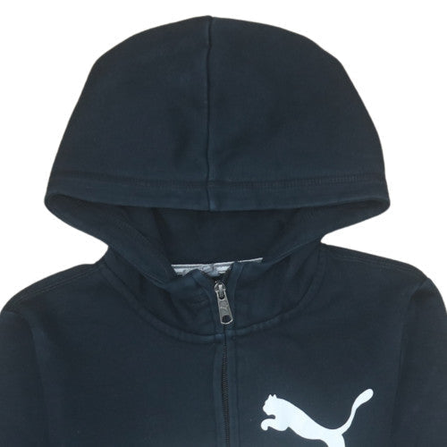 Additional view of Puma boys’ black full zip hoodie 12 years hooded sweatshirt