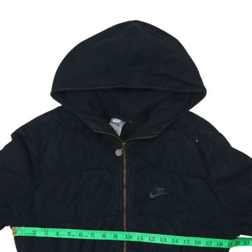 Womens UK Size L Nike Black Full Zip Hoodie
