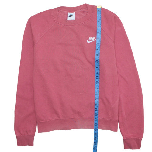 Womens UK Size M Nike Pink Pullover Sweatshirt