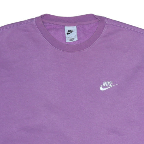 Womens UK Size L Nike Purple Pullover Sweatshirt