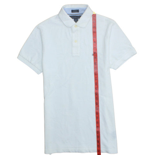 Tommy Hilfiger Men's White Slim Fit Polo Shirt XS Cotton Classic