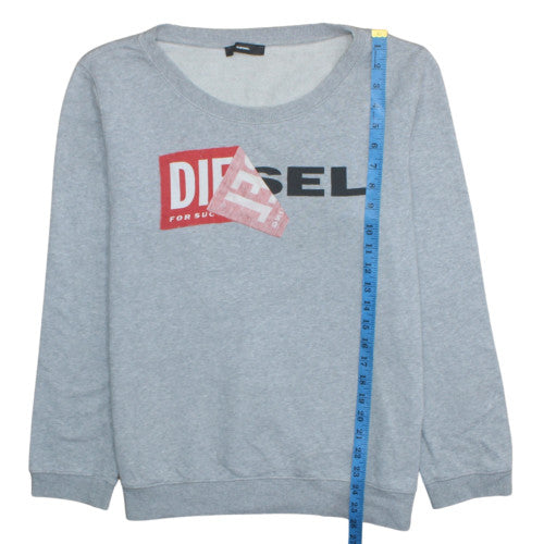Mens UK Size M Diesel Grey Pullover Sweatshirt