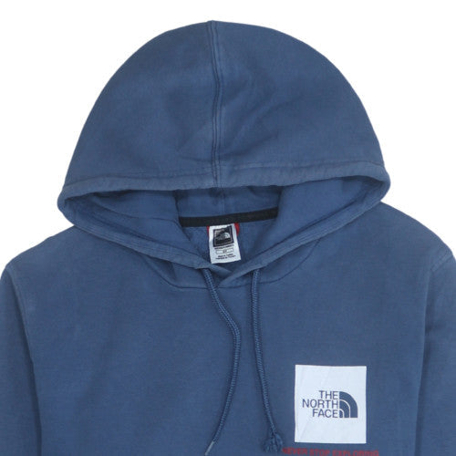 Mens UK Size S The North Face Blue Pullover Hoodie