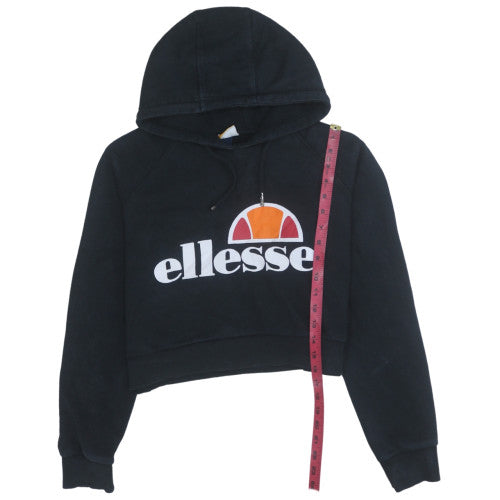 Womens UK Size M Ellesse Black Pullover Hoodie