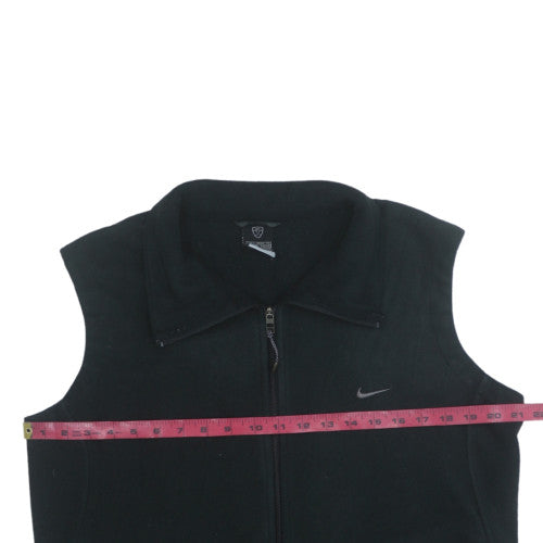 Nike Men's Black Therma-Fit Fleece Bodywarmer Waistcoat M