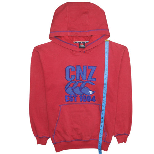 Mens UK Size S Canterbury of New Zealand Red Pullover Hoodie