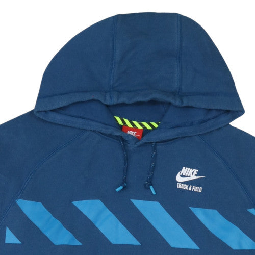 Mens UK Size XL Nike Blue Pullover Hoodie