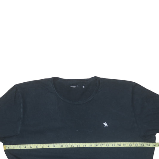Abercrombie & Fitch Men's Black 2XL Short Sleeve Cotton T-Shirt