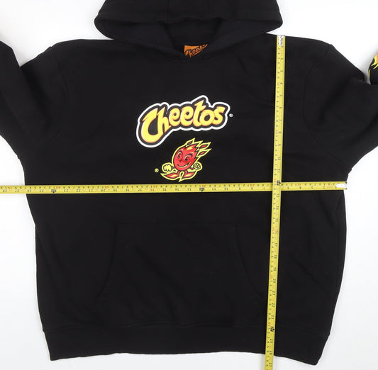 Mens UK Size 3XL Cheetos Black Pullover Hoodie