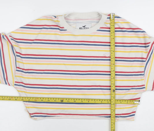 Womens UK Size S Hollister Multicoloured Pullover Sweatshirt