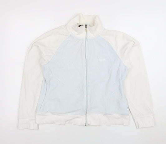 Reebok Women's Blue Full Zip Fleece Jacket Size 14