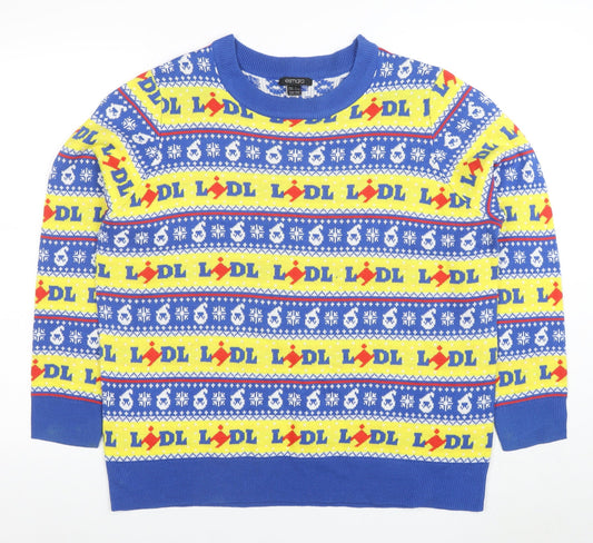 Esmara Women's Multicoloured L Fair Isle Ugly Jumper