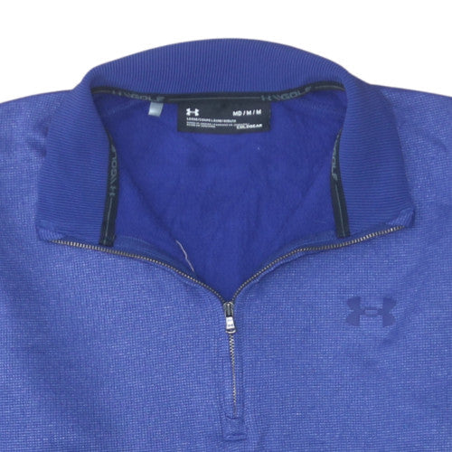 Mens UK Size M Under armour Blue Henley Sweatshirt