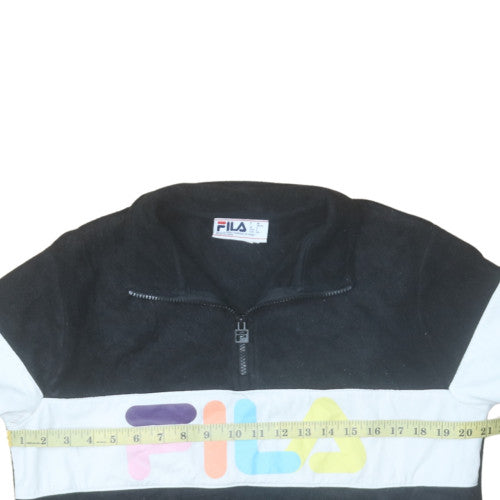 Womens UK Size S FILA Black Pullover Sweatshirt