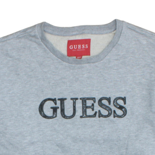 Mens UK Size 2XL GUESS Grey Pullover Sweatshirt