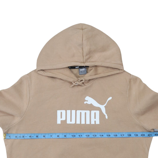 Womens UK Size L PUMA Beige Pullover Hoodie