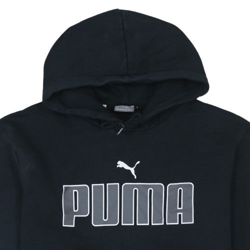 Mens UK Size L PUMA Black Pullover Hoodie