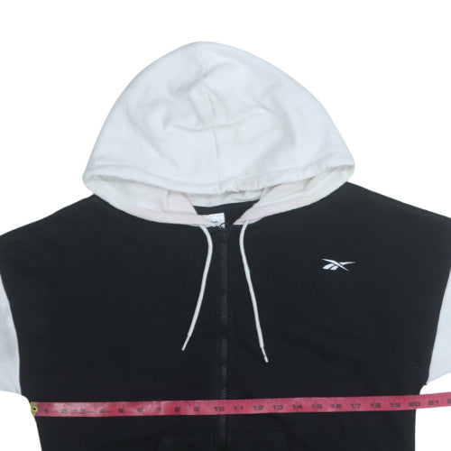 Womens UK Size S Reebok Black Full Zip Hoodie